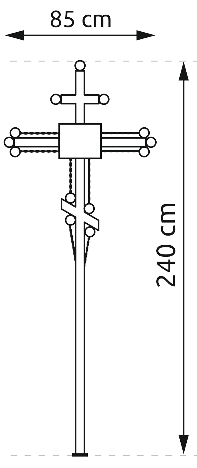 Чертеж креста